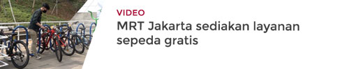 MRT Jakarta sediakan layanan sepeda gratis.